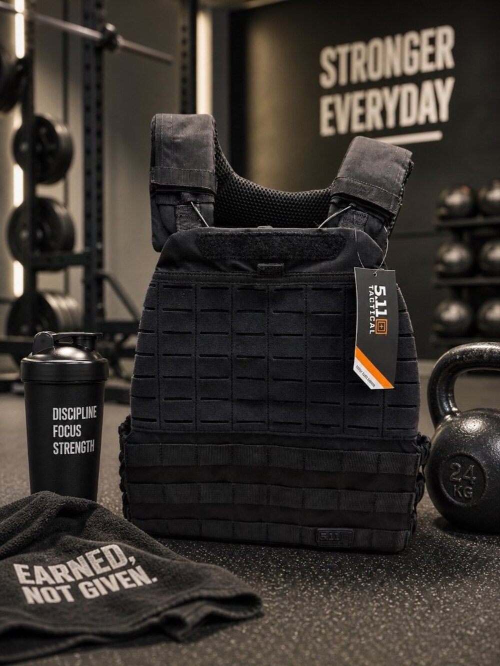 5.11 Weighted Training Vest - Adjustable Fitness Vest for Workouts - Vest Only